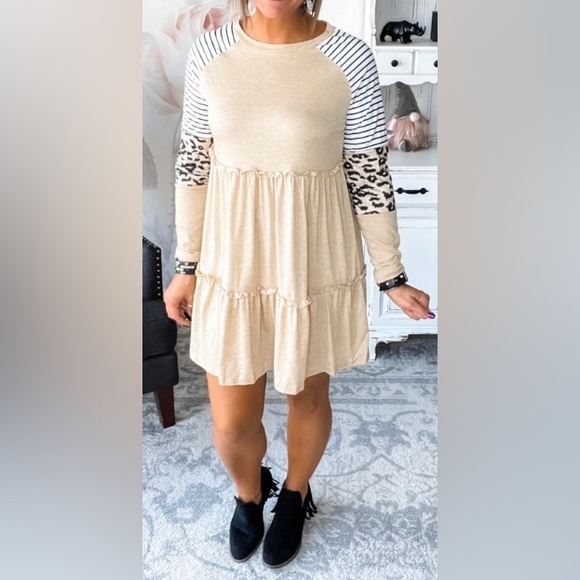 Willow and Grace; Small; Leopard Detail Tunic Dress; NEW! 🛍️ - Picture 7 of 11